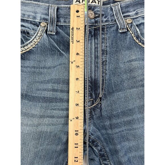 Ariat M5 Ridgeline Gambler Straight Leg Fit Low Rise Jeans Men’s 34x31 Denim - Picture 14 of 16